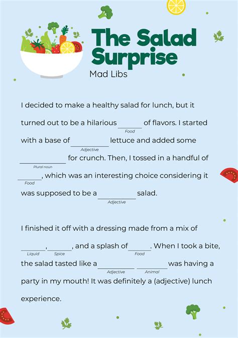 Funny Mad Libs For Adults